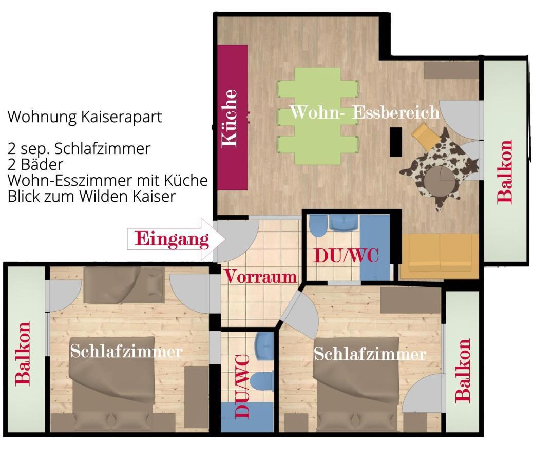 Kaiserapart Ellmau Zentrum Exterior photo